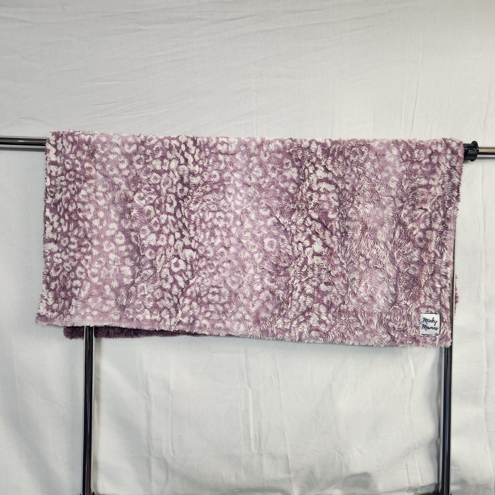 Minky Mamas Blanket‎ 36x35 Purple Minky Plush Soft Throw Lovey